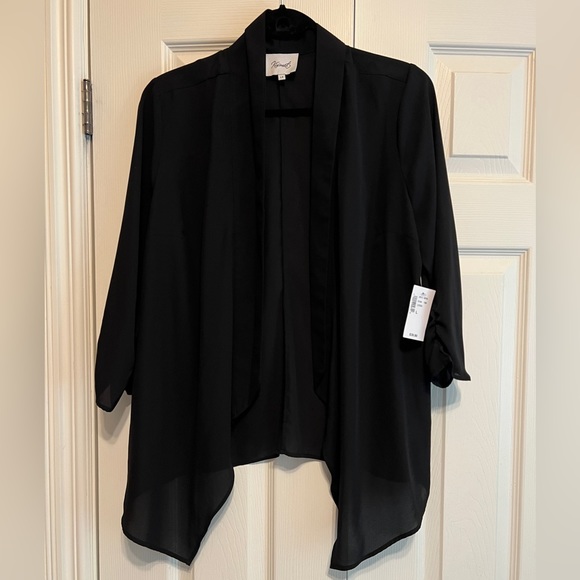 Kismet Black Blazer Style Blouse - Picture 1 of 6